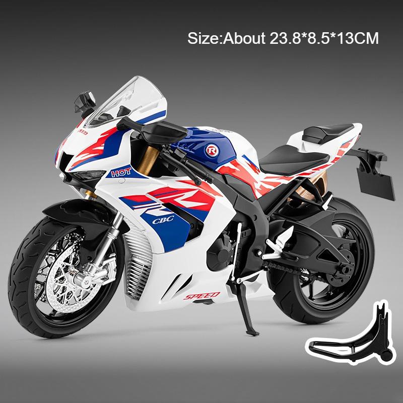 

1:9 Scale Honda CBR1000 R1M Motorcycles Cars Miniature Models Toys Rubber Tires with Light Music Vehicles for Home Decoration