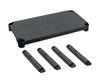 TRUSCO Plastic Shelf 515mm Shelf with 4 Matte Set, Spacing, Legs, Black, TPT-344S-MBK