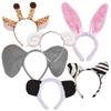 ZERONOWA Animal Headband with Halloween Costume Prop Ears, (Type A)