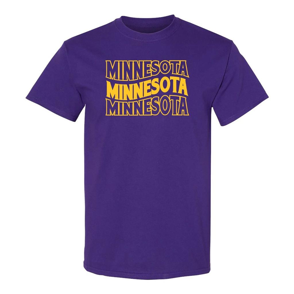 Minnesota Wave - Sport Football Kurzarm T-Shirt - Lila