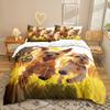 Pet Dog Series 3D Digital Printing Three-Piece Bedding Kit Sheet Quilt Cover