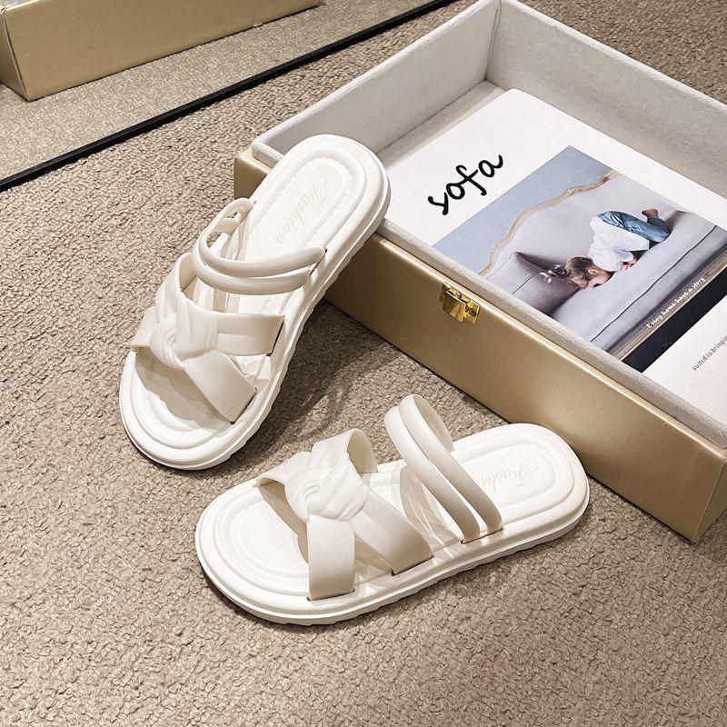 

Girls Light Luxury Roman Style Open-Toe Sandals, Medium-Large Sizes, Indoor/Outdoor, Parent-Child Beach Wear. 32-33