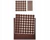 Parkside felt pads for furniture chairs, self-adhesive, brown, 133 pcs