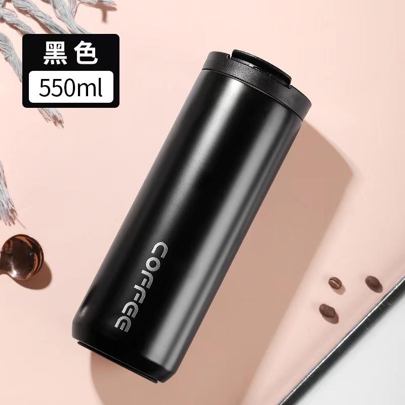 

Coffee Thermos Cup For Men And Women Accompanying High-Value Student Couple Water Cup Portable Stainless Steel Coffee Thermos Cup 550ML