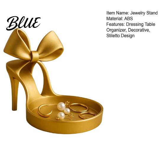 Fun Vanity Accessory Stand High Heel Jewelry Stiletto Design Holder