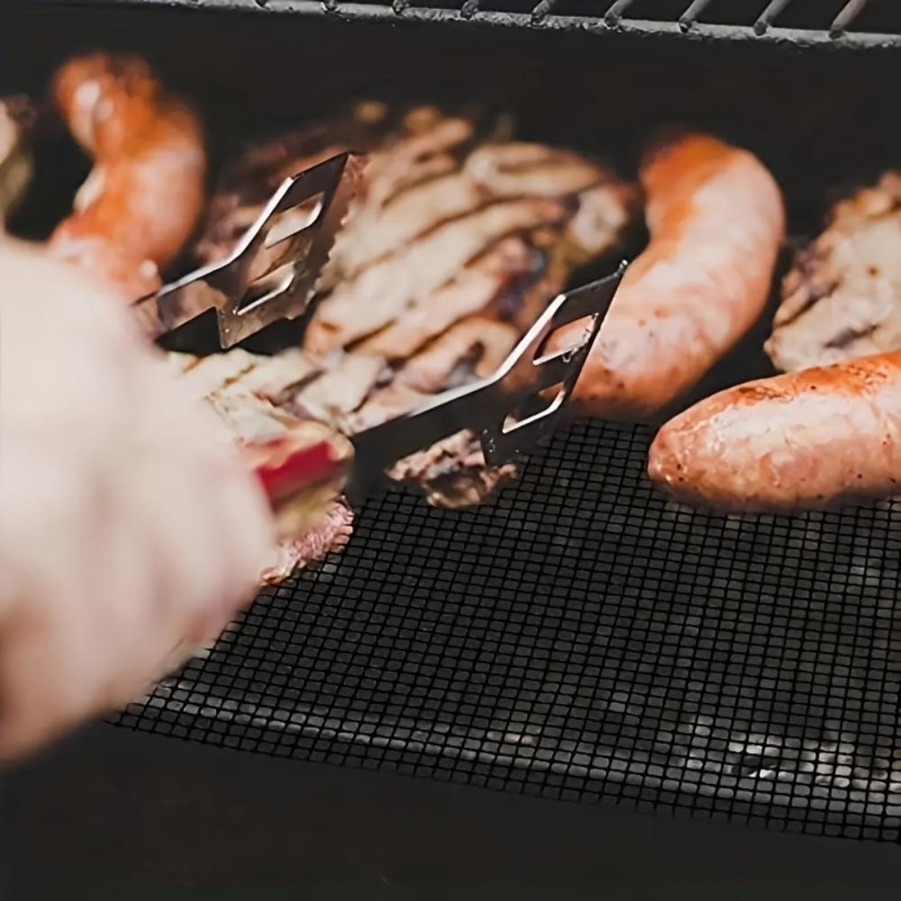 3PCS Non-Stick Grilling Grid Mat Mesh Barbecue Liner Household BBQ Grilling Net  Picnic
