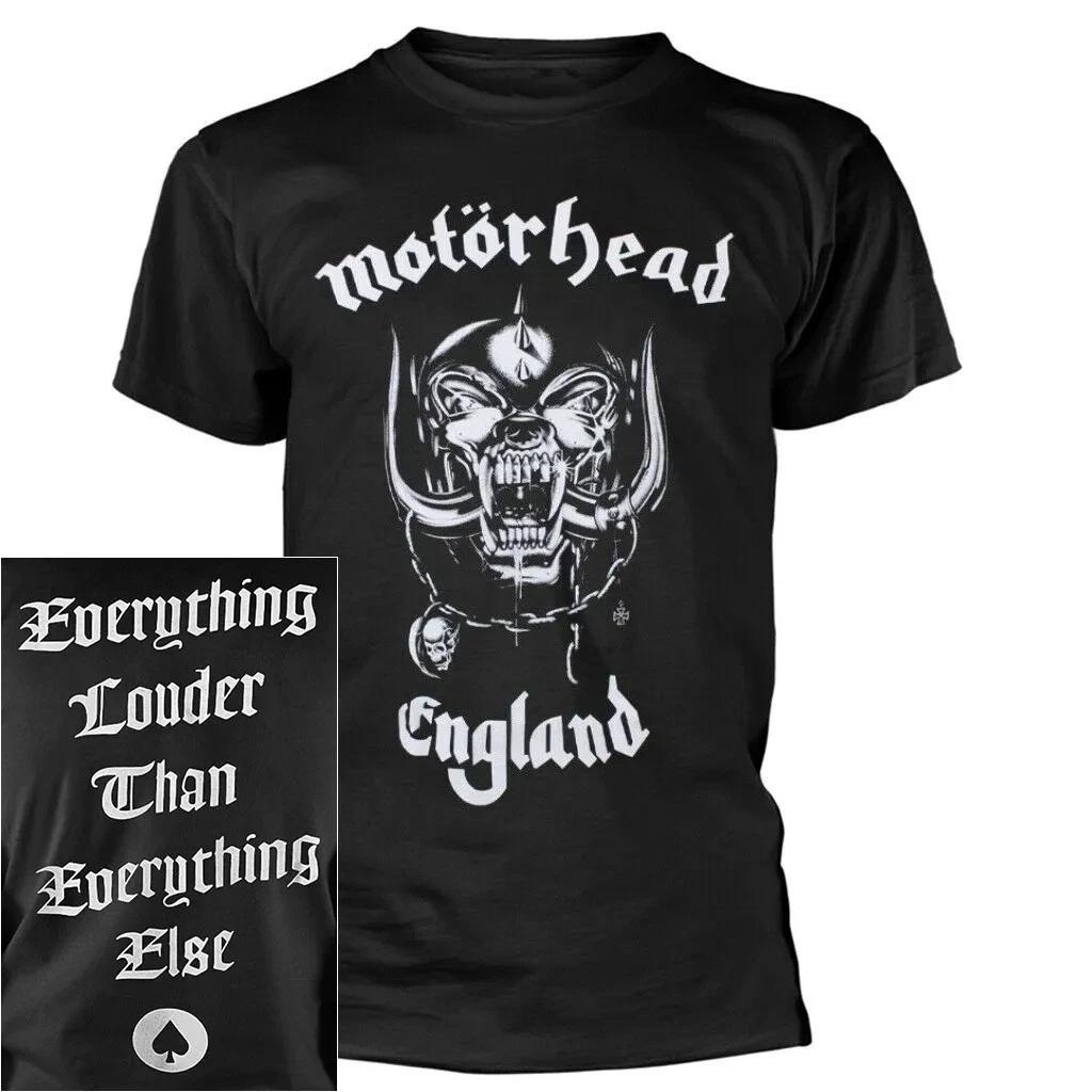Motorhead England Everything Louder Back Print Shirt S-XXL Official Band T-Shirt M