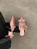 French temperament bag head half slippers outer wear 2025 summer new fairy style bow high heel single shoes women's shoes