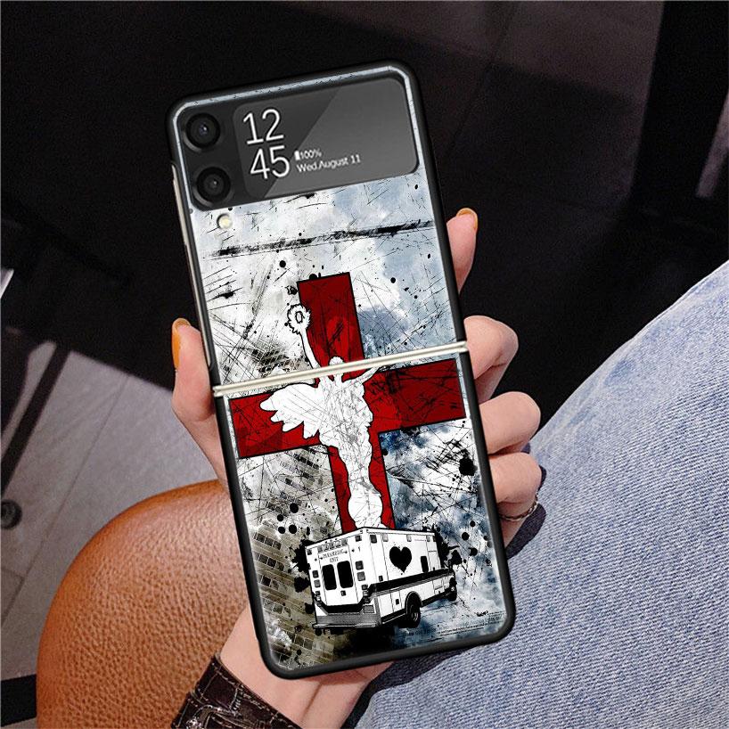 EMT EMS Medical Rescue Phone Case For Samsung Z Flip 7 6 5 4 3 Galaxy ZFlip7 ZFlip6 ZFlip5 ZFlip4 ZFlip3 5G Print Cover