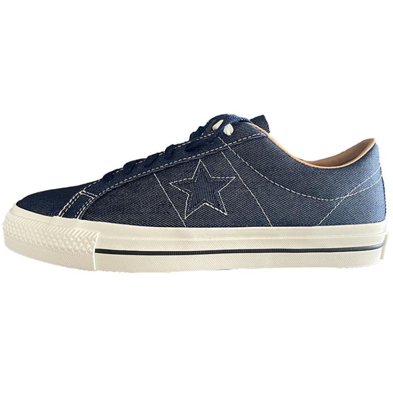 Converse One Star Pro Vintage Casual Low-Top Board Shoes Unisex Denim Blue