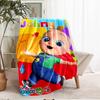 Coperta Stampata a Tema CoComelon - Perfetta per Divano, Letto, Viaggi e Uso Esterno | Lavabile in Lavatrice, Accogliente e Durevole.