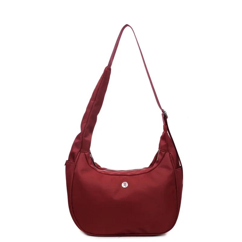 Design Solid Nylon Sweet Small Waist Bag Masculino Leisure Commuting Shoulder Bags Simple and Fashionable Women's Crossbody Bags