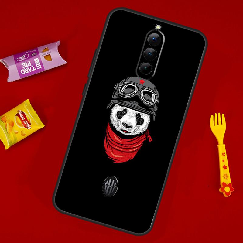 Cartoon Cute Panda Bear Case For ZTE Nubia Red Magic 10 Air 6 6S 7S For Red Magic 11 10 9 8 8S 9S 10S Pro Plus Cover
