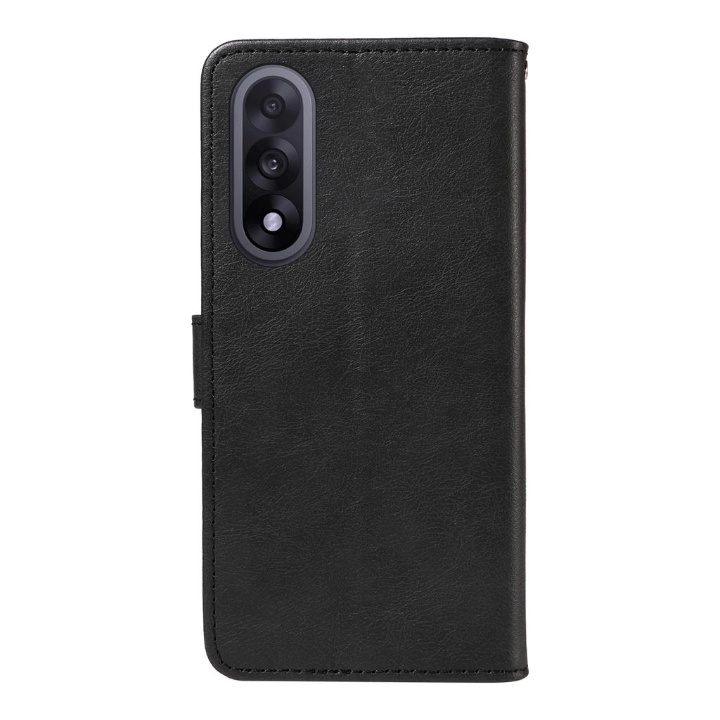 For OnePlus Nord 5 5G/OnePlus Ace 5 Ultra 5G Leather Wallet Case with Strap Solid Color Phone Stand Cover