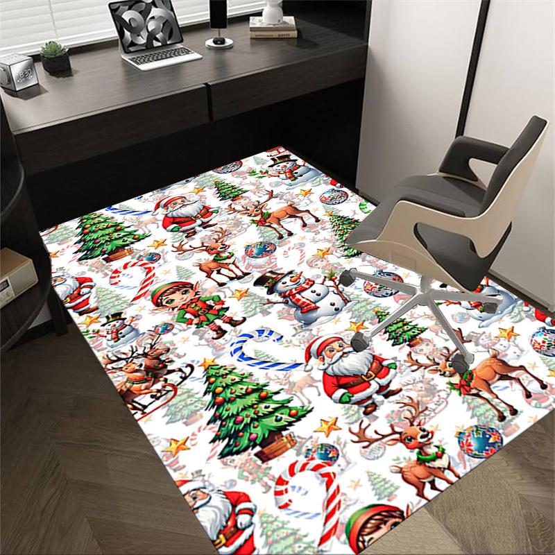 1PC Christmas, festive Extra Large Non Slip Floor carpet, Office, family, bedroom, Studio Large Area Rug Indoor Rugs, Vibrant Colors