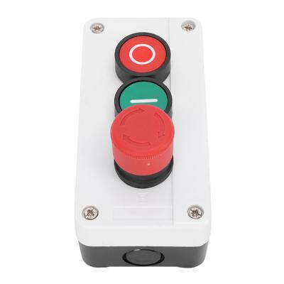 Momentary Start Stop   Red Green 10A 1NC 1NO Red Mushroom Latching Emergency Stop Pushbutton   Station Box