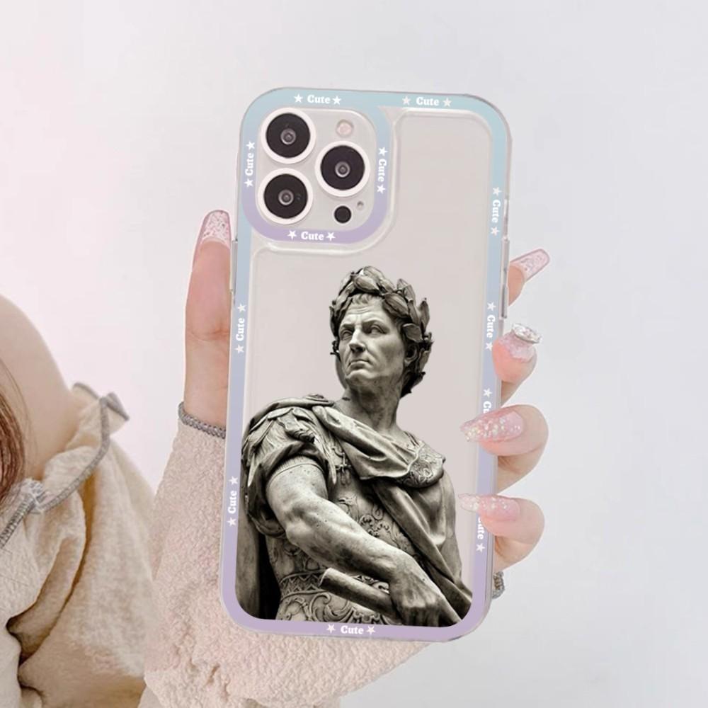David Statue Art Mousepad For iPhone 15 13 14 Pro Max XS XR 12 11 Pro 13 Mini Soft Clear Back Cover
