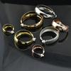 Clip On Earrings Fashionable Jewelry Women Non Pierced Chic Accessories Rose Gold Tone Loop Big Circle Statement Exaggerated Personality Ladies