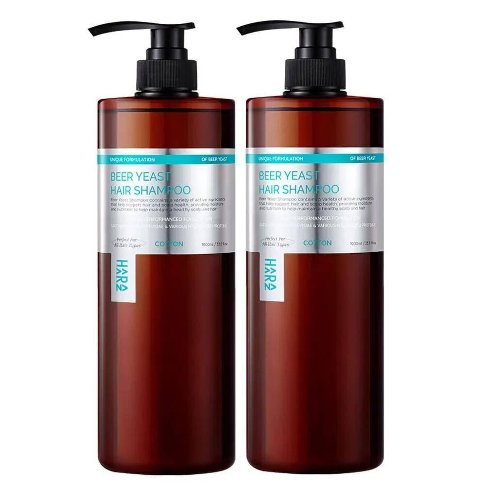 

HAARAZ Brewer s Yeast Cotton Scent Shampoo 1000ml x 2 / Protein Care / Biotin / Perfume Shampoo