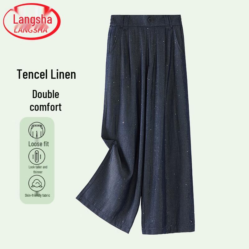 

Women s Summer Relaxed Fit High-Waist Straight-Leg Pants XL