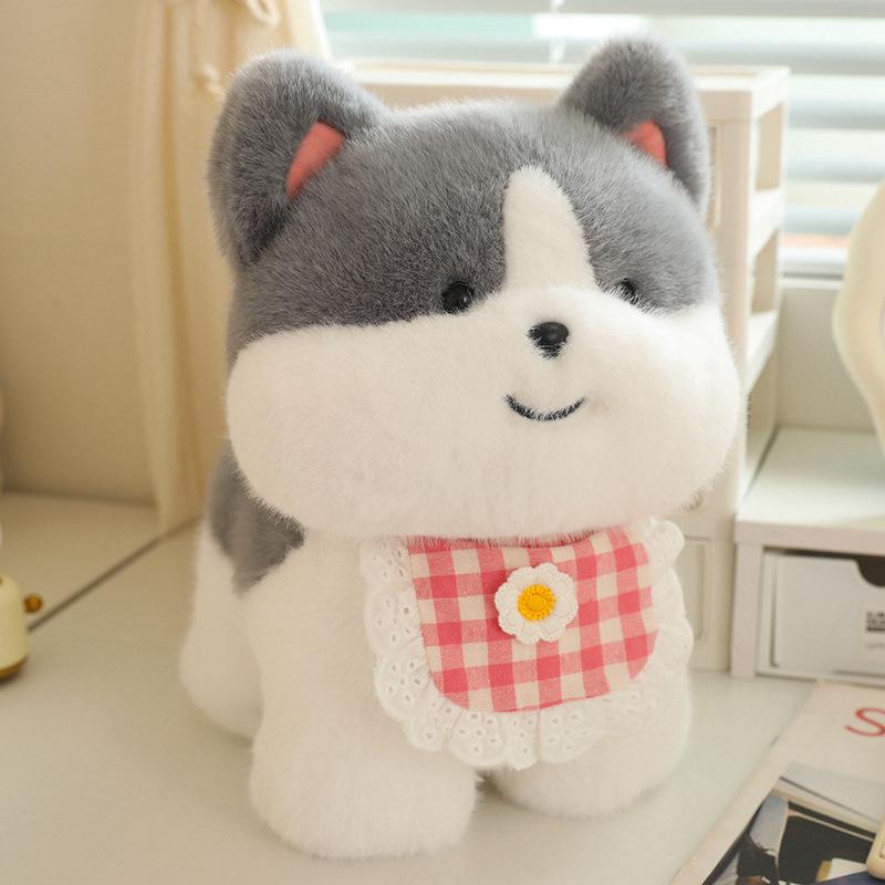 Peluche Cane Husky Cucciolo Carino - Adorabile Regalo Transfrontaliero per Ragazze