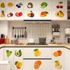 Self-Adhesive Fruit Theme Wall Decal for Kitchen Cabinet and Refrigerator Door Creative Home Decor to Cover Ugly Spots and Brighten Kitchen