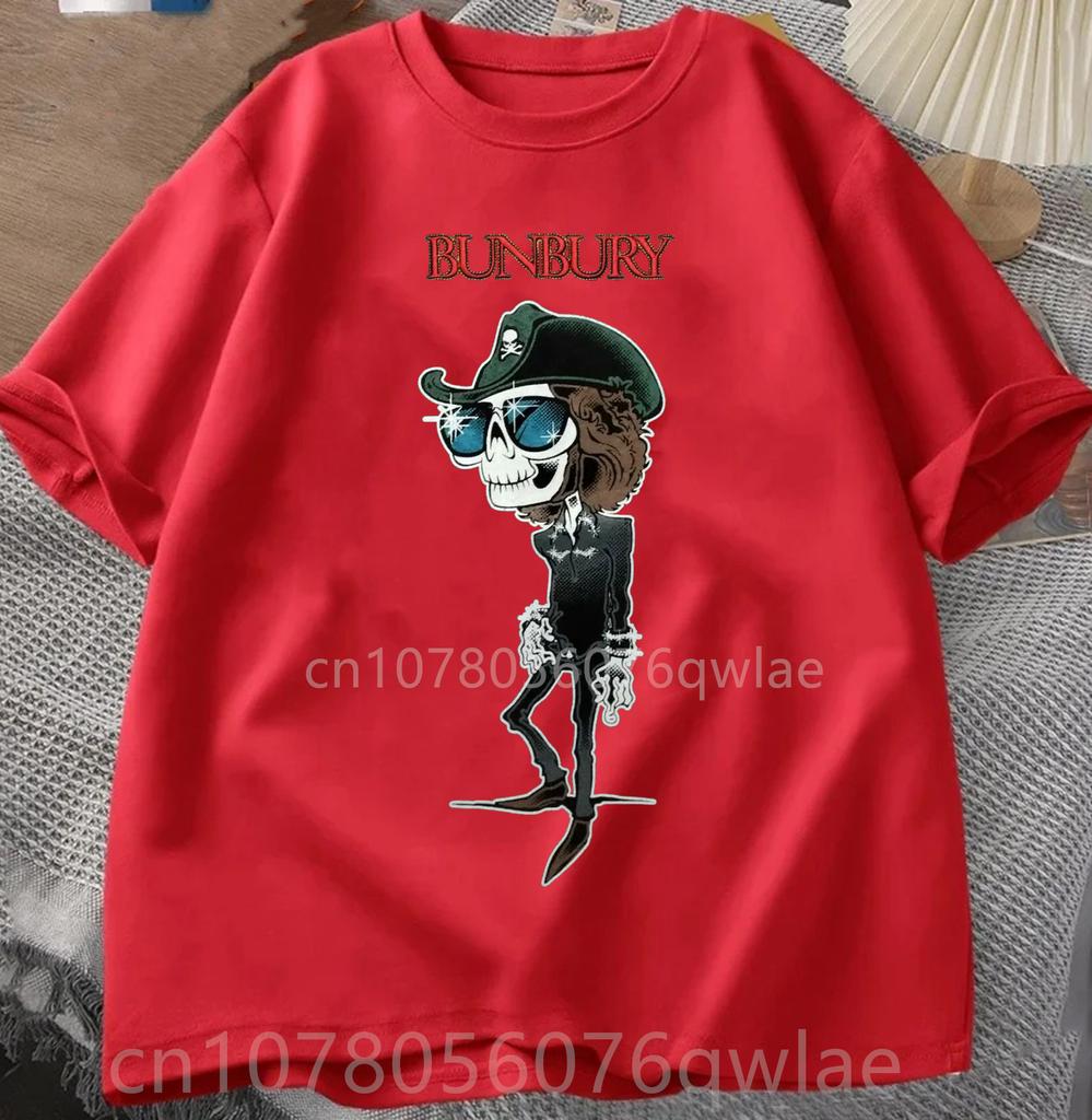 BUNBURY T-Shirt Mexico Tour 2022 Enrique Heroes Silencio Crew Neck Short Sleeves Casual Loose Tops Cotton Fashion Streetwear