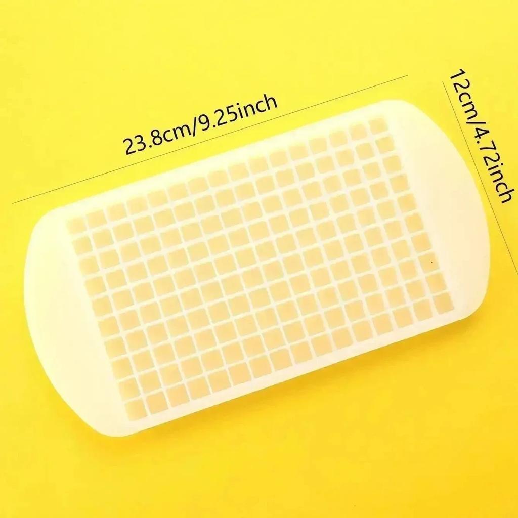 160 Grid Mini Silicone Ice Tray Ice Cubes Foldable Ice Mold Ice Breaker Ice Grid Tray Small Square Mold Ice Maker Silicone Mold