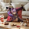 Game Wuthering Waves Cushion Cover Silky Short Plush with Invisible Zipper Dustproof Sofa Pillow Cover for Home Decor