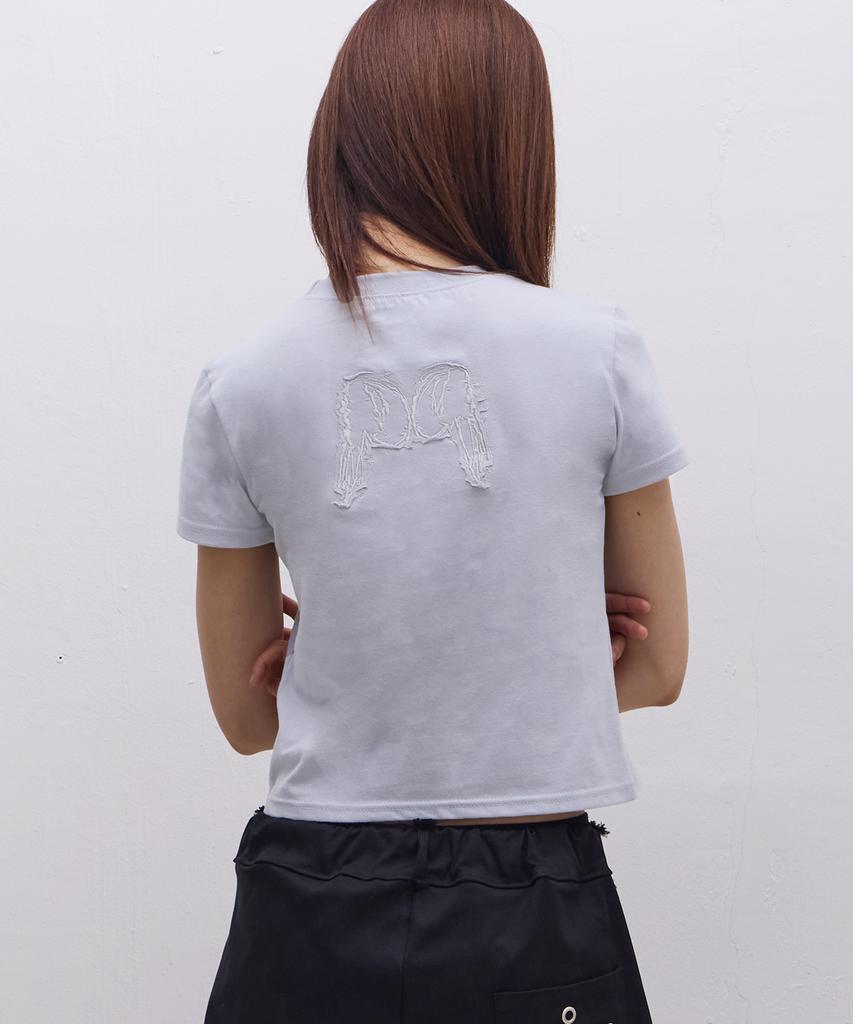 Ebeulisi Angel Patch Short Sleeve T-Shirt (Sky Blue)