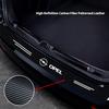 AAAYW1 High-quality Carbon Fiber Car Door Sill Protector Sticker For Opel Astra j Insignia Astra g Corsa Zafira b Mokka Vivaro Meriva