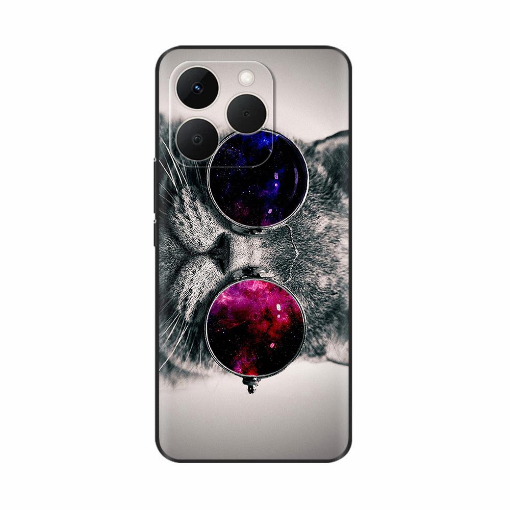 For Realme 15T 5G Case Soft Silicone Bumper Cartoon Flower Skull Painting Back Cover For Oppo Realme 15T 15 T Phone Cases Funda