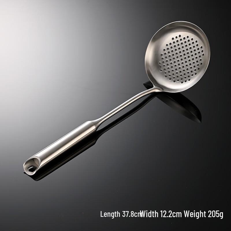 

Qianxing Stainless Steel Shield-Hole Slotted Spoons (5-Pack)