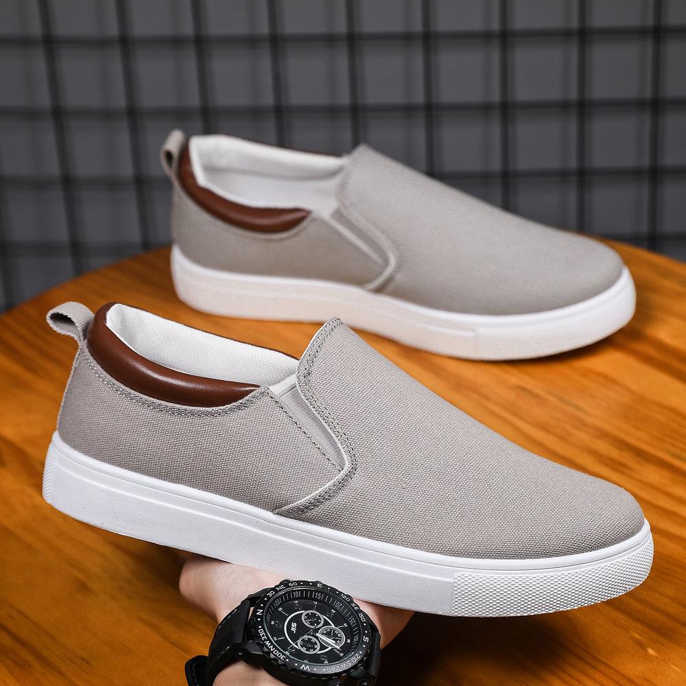 Herrenschuh Schwarz Sneaker Sommer Freizeitschuhe für Männer Canvas Slipper Versandkostenfrei Angebot Deals Günstig Ausverkauf Designer Luxus