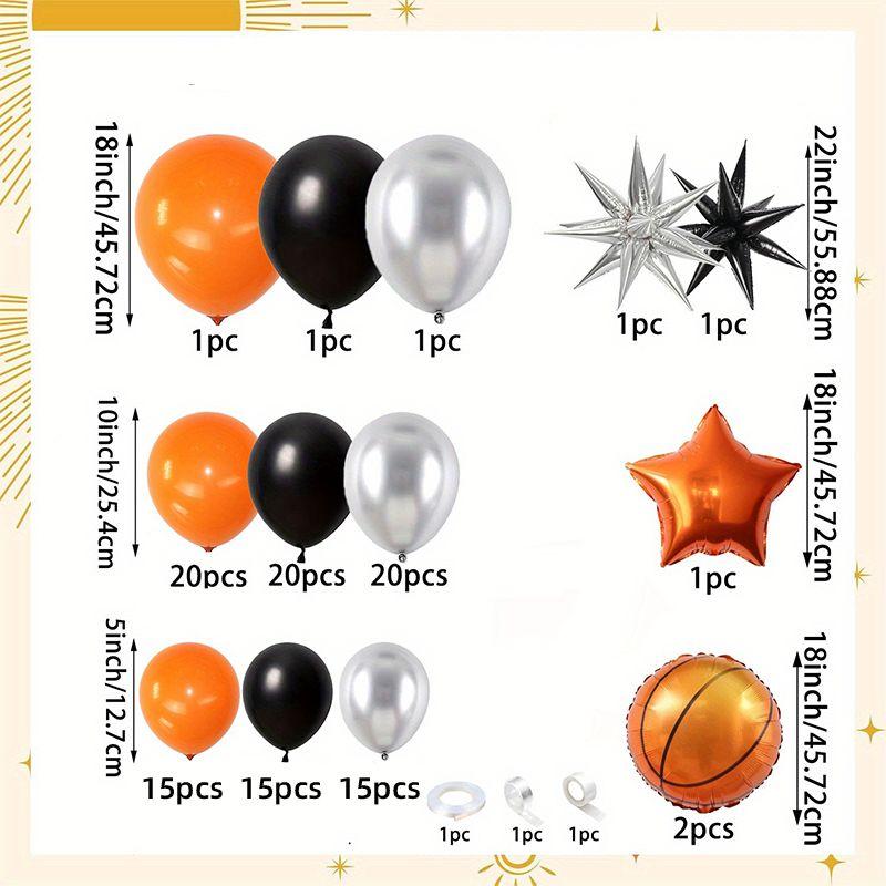 Aluminum Film Basketball-themed Balloon Set for Children's Birthday Party Decoration Scene Arrangement Supplies