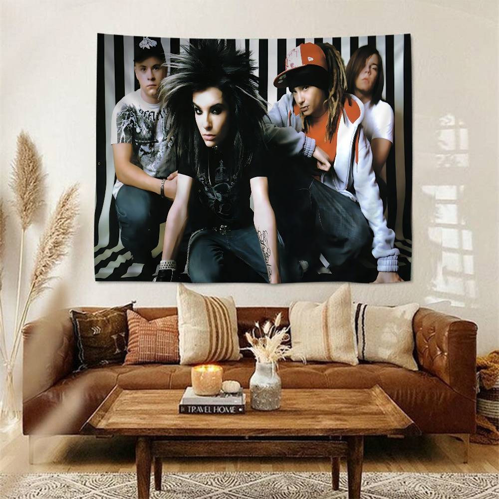 Metal Rock Band TTokio HHotel Hanging Bohemian Tapestry Hanging Tarot Hippie Wall Rugs Dorm Japanese Tapestry