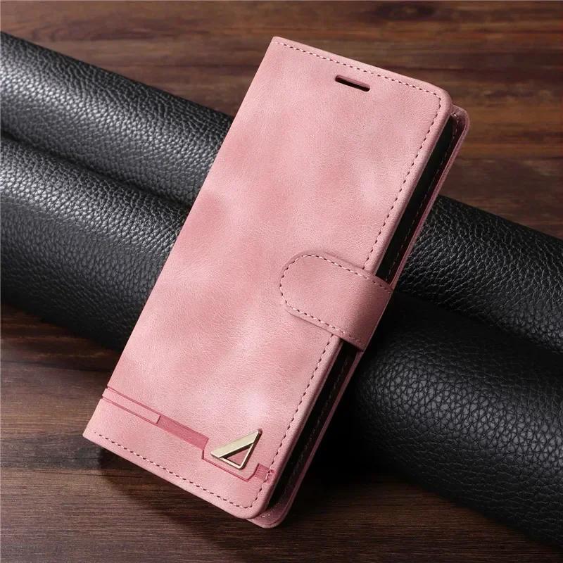 Leather Wallet Bag Phone Case For Samsung Galaxy S25 Ultra S24+ S23 FE S22 Plus 5G S24FE Coque Luxury Flip Cover Card Slot Etui