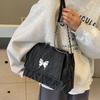 IELGY Butterfly Element Envelope Bag, Silver Shoulder Bag