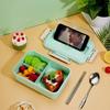 Portable Plastic Lunch Box for Kids School Outdoor Picnic Travel Food Container 3compartment Microwave Heating Bento Boxes