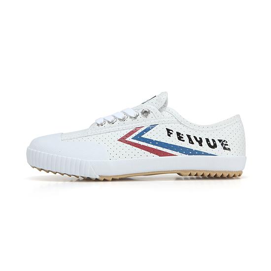 Feiyue Fe Lo Klasyczne/Białe Perforowane Gładkie/Fu100077