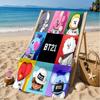 Colorful Cartoon Kpop Beach Towel, Microfiber Beach Towel, Perfect For Pool, Beach, Travel, Home Decor Beach Party Fan Gifts