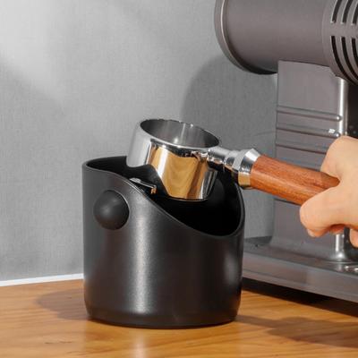Caja de café con boca oblicua, Base antideslizante, barra extraíble, a prueba de salpicaduras, absorbente de golpes, ahorro de espacio, contenedor de basura para café expreso