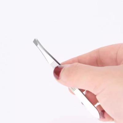 Stainless Steel Eyebrow Tweezers, Eyebrow Shaping Tweezers, Slanted Eyebrow Plucking Pliers