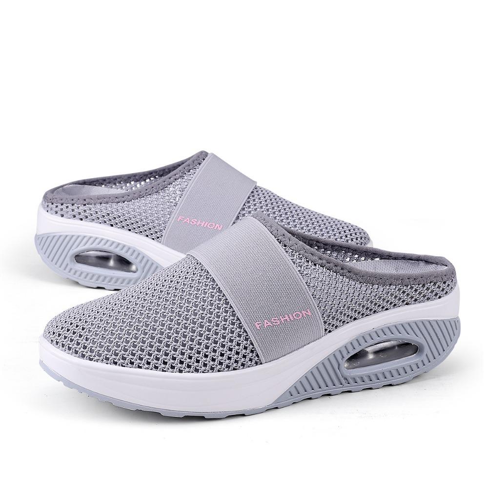 Breathable Sports Sandals for Women Summer Casual Mesh Slip On Shoes with Air Cushion