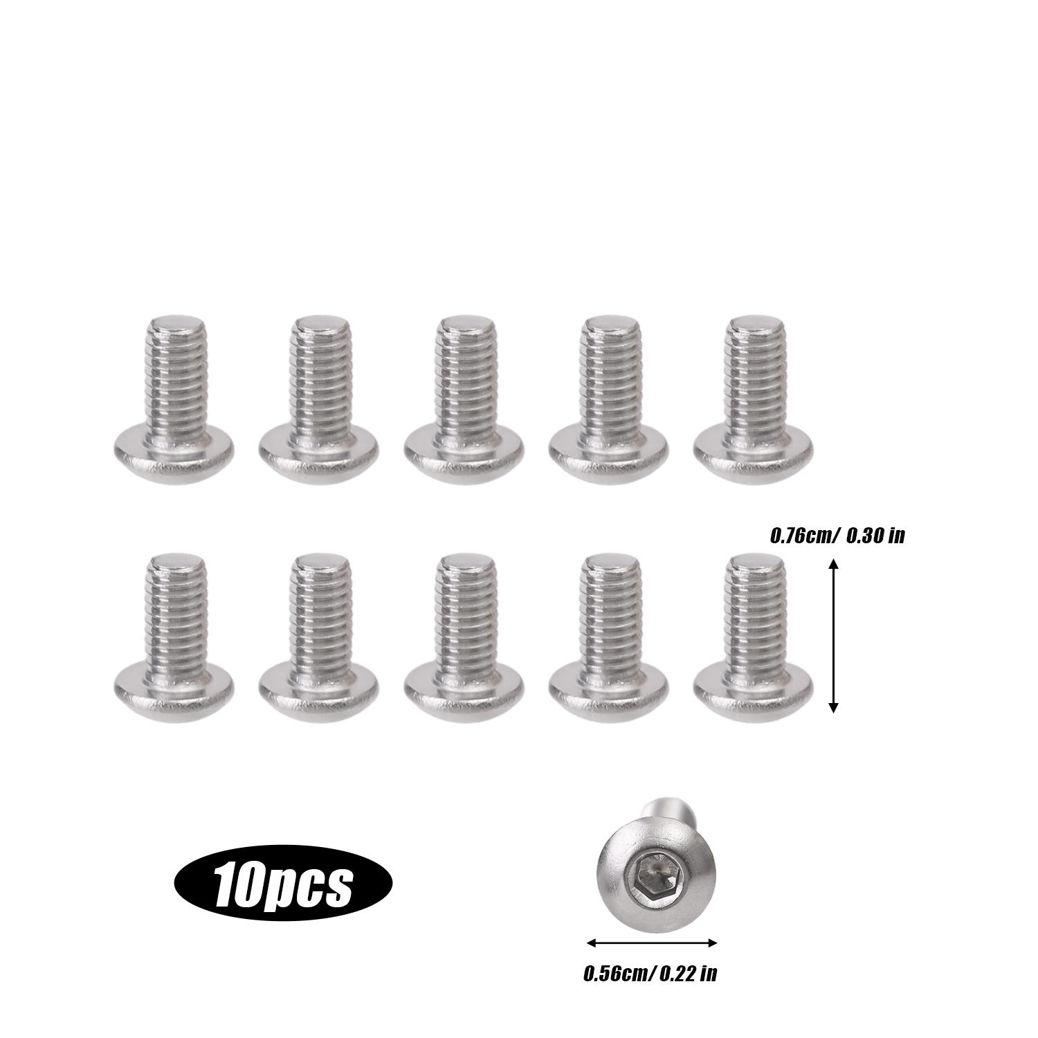 

100/10x Inner Triangle Round Head Machine Tooth Screw Fastening Mechanical Thread Mushroom Head Screws Hexagon Socket Button 10PCS