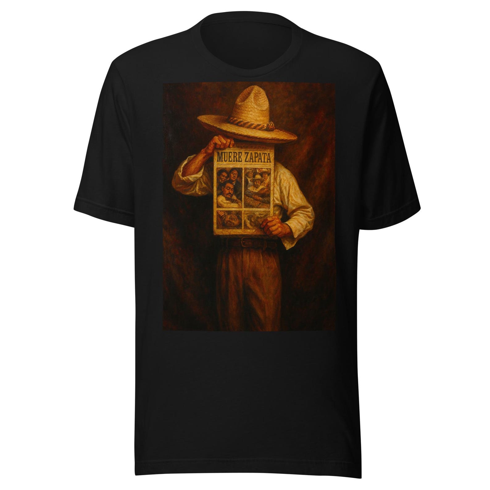 General Emiliano Zapata Muere Perdiodico Unisex t-shirt S