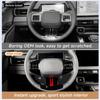 For Toyota RAV4 2026 Steering Wheel Trim ABS Glossy Black/Carbon Fiber&Red Easy Install Protective Cover Interior Accessories