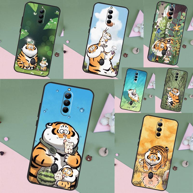 Cartoon Fat Tiger Case For ZTE Nubia RedMagic 11 Air 8 9 10 8S 9S 10S Pro Plus 5G 5S 6 7 6S 7S Pro 10 Air Cover
