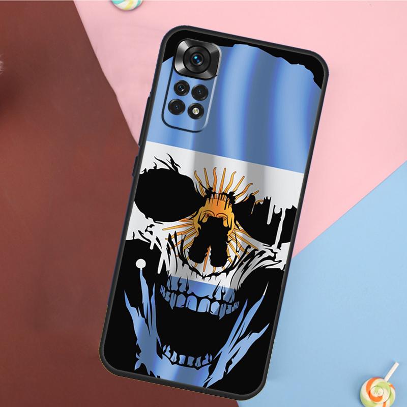 Argentine Flag Cover For Xiaomi Redmi Note 13 Pro 14 12 11 9 10 9S 10S 11S 12S Redmi 14C 10C 12C 13C Case
