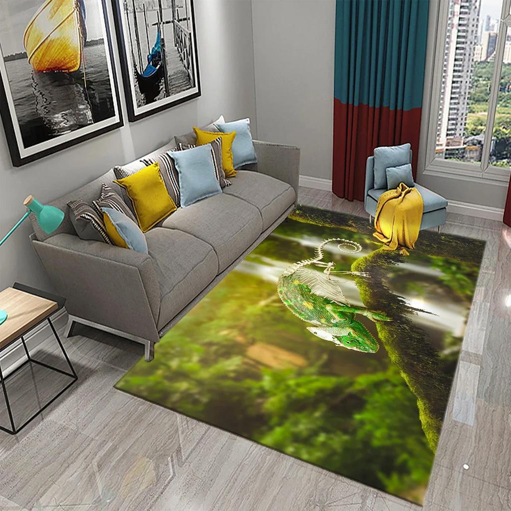 3D Lovely Forest Wildlife Carpet for Kitchen Floor Mat Bedroom Living Room Long Bedside Area Rug Hallway Carpet Entrance Doormat